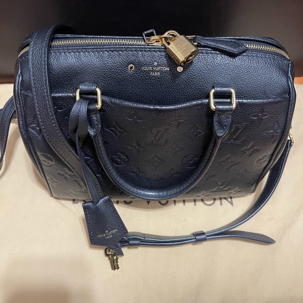 Louis Vuitton Empreinte Speedy Bandouliere 30 NM Black.